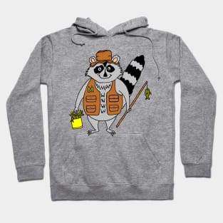 Raccoon Fisherman Hoodie